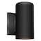 Homeroots 6.88 x 4.5 x 4.63 in. 1-Light Matte Black Cylinder Wall Sconce 398522 - alternate 1